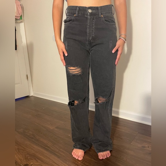 Aeropostale 90’s Baggy Jeans Black - Picture 3 of 5
